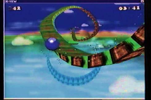 Screen capture from Sonic Xtreme